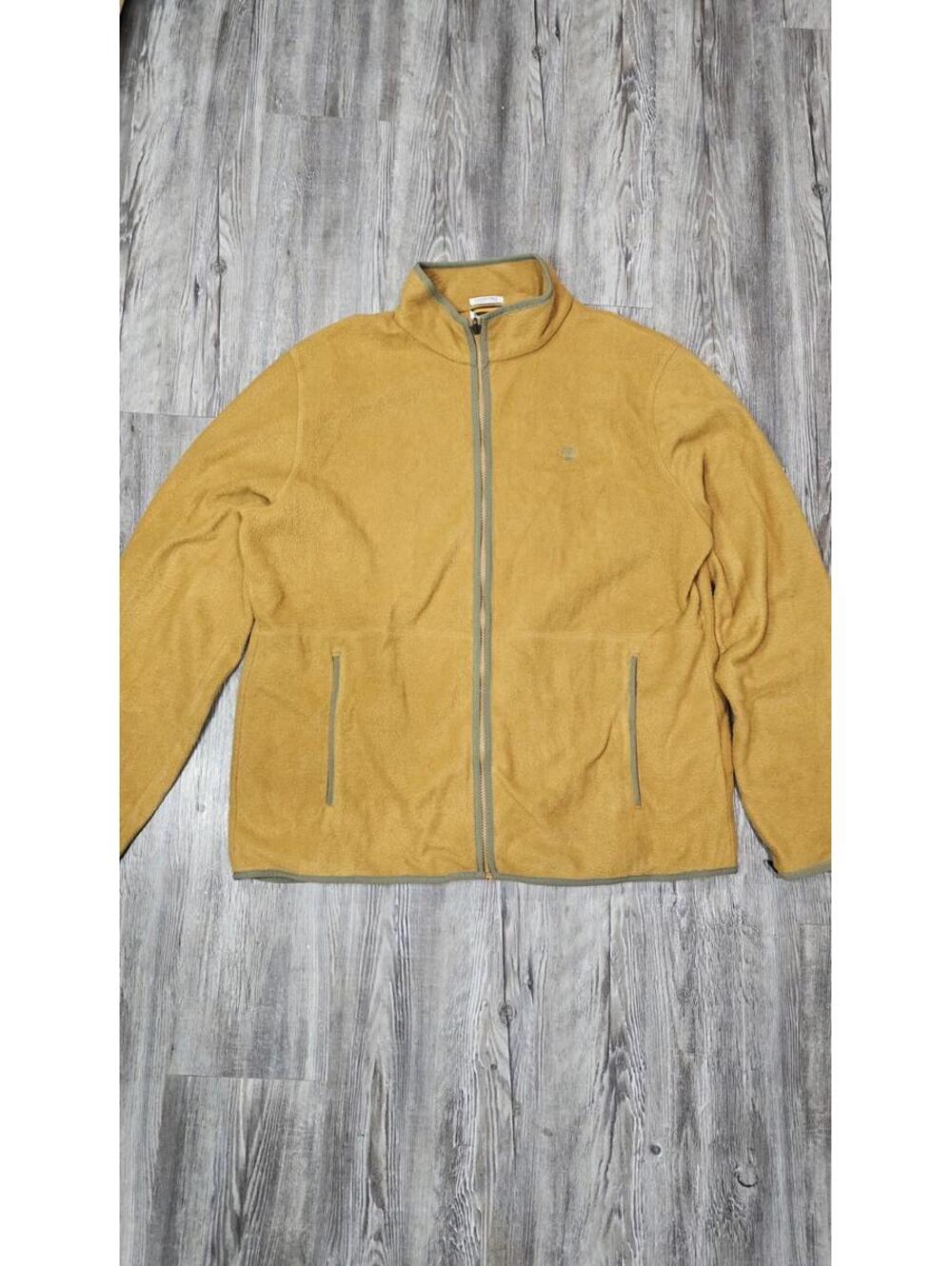 Timberland Tan Full Zip Fleece Jacket Mens XXL Compatible Layering